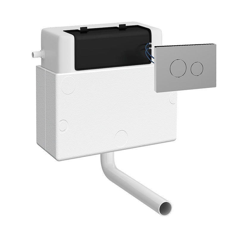 Nuie Ceramics Pneumatic Dual Flush Universal Access Concealed Toilet Cistern (1 size, 4 colours) - Brand New Bathrooms