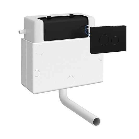 Nuie Ceramics Pneumatic Dual Flush Universal Access Concealed Toilet Cistern (1 size, 4 colours) - Brand New Bathrooms