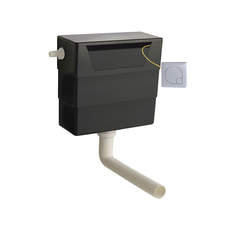 Nuie Universal Access Toilet Cistern & Square Toilet Flush Plate (1 size, 3 colours) - Brand New Bathrooms