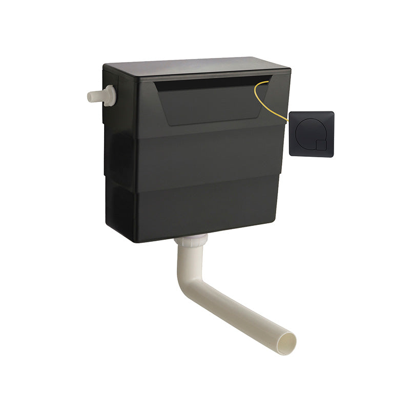 Nuie Universal Access Toilet Cistern & Square Toilet Flush Plate (1 size, 3 colours) - Brand New Bathrooms